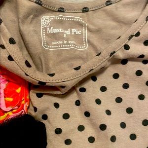 Mustard pie dress and headband size 8